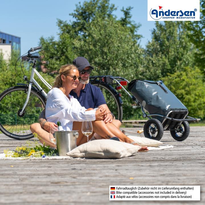 Image du produit Andersen Royal Shopper Ortlieb Chariot à provisions 65 cm avec roues gonflables