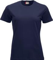Clique Damen T-Shirt Classic-T 029361, Baumwolle, dunkel marine, Grösse M (M)