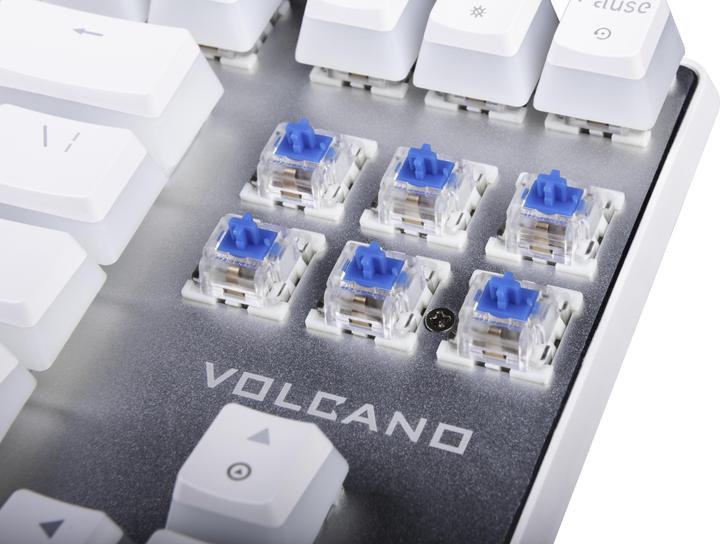 Actual product image Modecom VOLCANO LANPARTY RGB PUDDING EDITION White gaming keyboard Blue US (US, Cable)