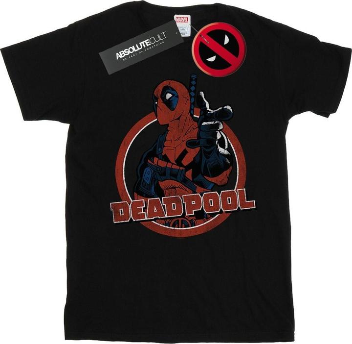Immagine prodotto Deadpool Gun Finger Maglietta Ampia Donna (S)