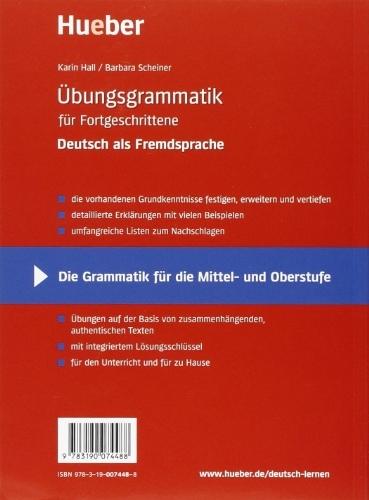 Produktbild Übungsgrammatik für Fortgeschrittene (Deutsch, Karin Hall, Barbara Scheiner, 1997)