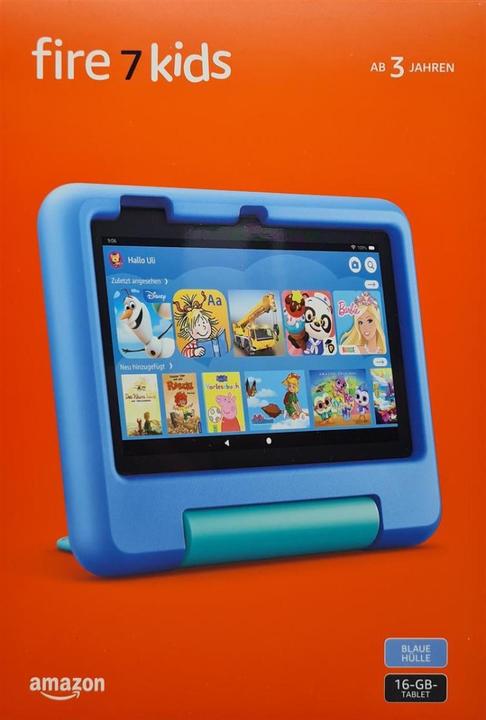 Produktbild Amazon Fire 7 Kids (2022) inkl. Hülle (7", 16 GB, Blau)