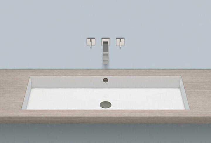 Actual product image Alape undermount basin UB.ME1000, rectangular W: 994mm H: 111mm D: 369mm, 3228704000, white (369 mm, 994 mm)