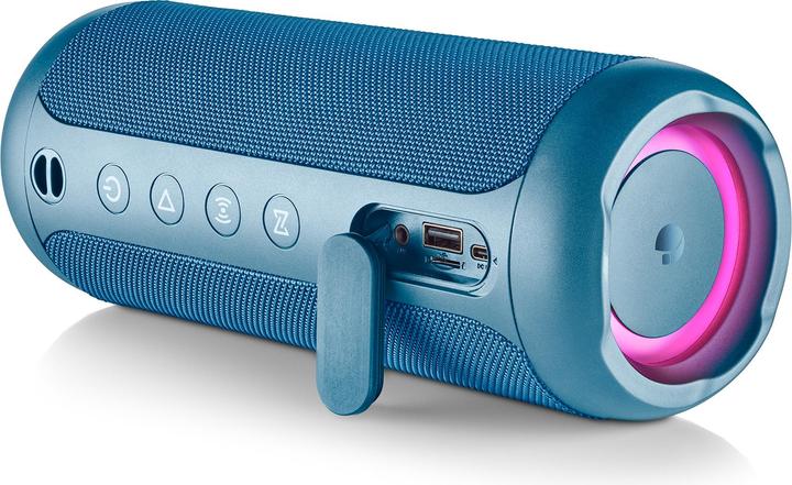 NGS Enceinte Nomade Bluetooth Roller Furia 2 (Bleu) (9 h, Rechargeable battery operated)