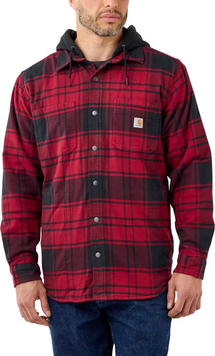 Carhartt Hemdjacke aus robustem Flanell, Ochsenblut