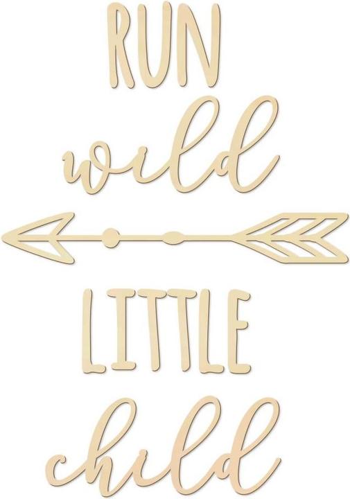 Image du produit Trenddeko Run wild little child (42 x 60 cm)