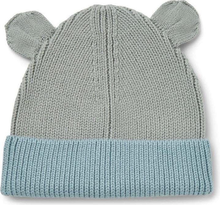 Produktbild Liewood Beanie Mütze Kinder Baumwolle - Dusty mint/sea blue mix