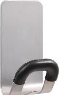 Productafbeelding Alba Kapstokhaak "PMMAG2", magnetisch, 1 haak, zilver met magnetische houder, geschikt voor alle stalen