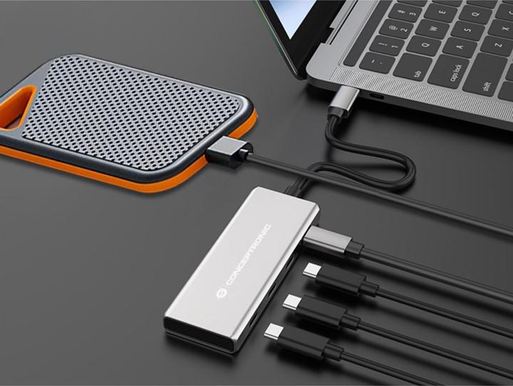 Immagine prodotto Conceptronic 4 Port USB-Hub (USB-C, 4 Porti)