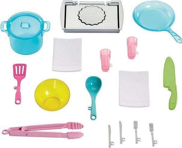 Actual product image Barbie Deluxe kitchen play set & doll