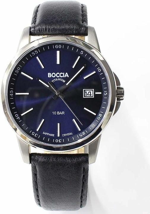 Immagine prodotto Boccia 3633-01 Orologio da uomo in titanio 40mm 10ATM (Orologio da polso analogico, 40 mm)