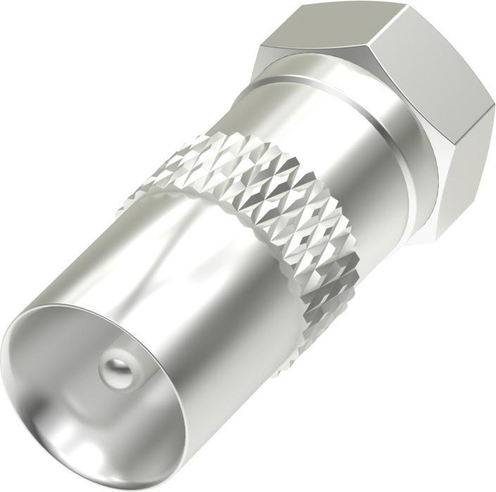 Image du produit Hama Adaptateur SAT, fiche F - fiche coaxiale (Câble d'antenne)