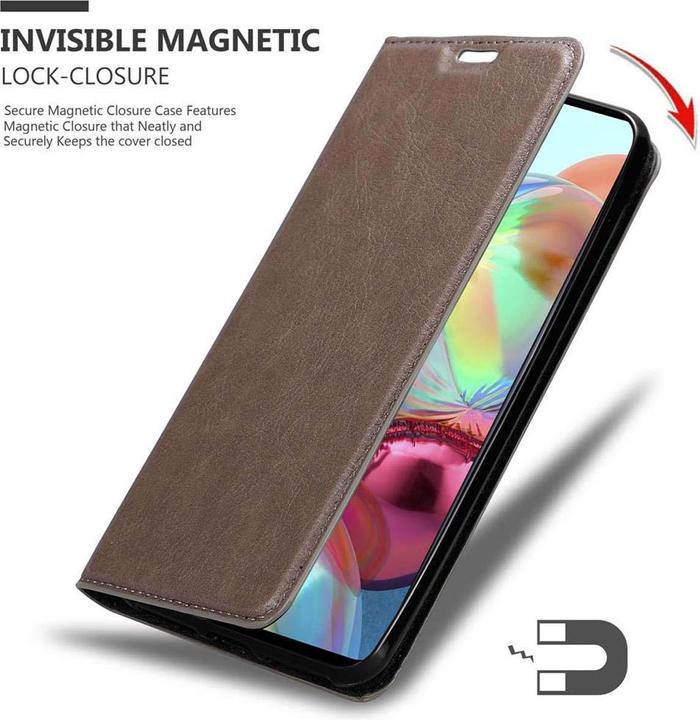 Actual product image Cadorabo Book Invisible Magnet Cover (Samsung Galaxy A71)