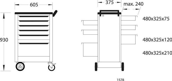 Actual product image Gedore Workshop caddy (1 x)