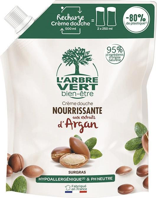 Immagine prodotto L'arbre vert Ricarica doccia Argan Liquore francese (500 ml)