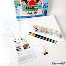 Produktbild Figured'Art Mini Malen nach Zahlen mit Rahmen - Abstrakte Pop Art Katze