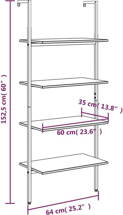 Produktbild VidaXL Leocadia (64 x 35 x 152.5 cm)