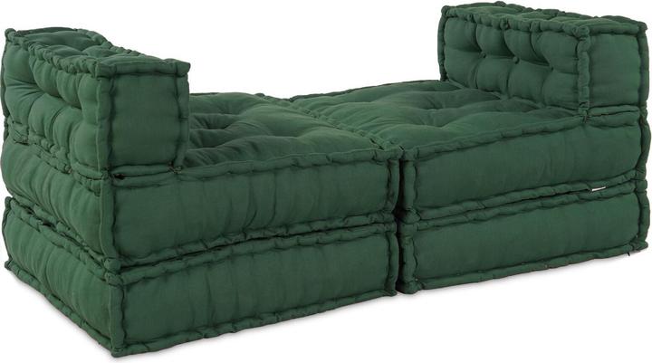 Image du produit VidaXL Modularer Pouf 4er Set Grüner Stoff