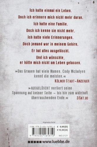 Produktbild Ausgelöscht (Deutsch, Cody Mcfadyen, 2011)