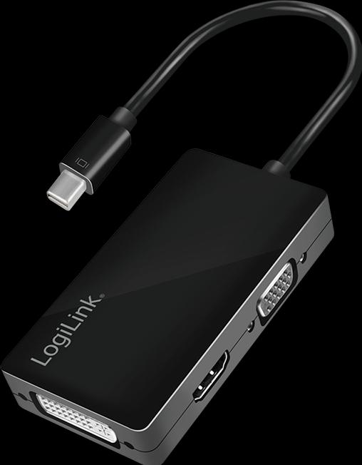 Actual product image LogiLink 4K Mini DisplayPort (DVI, HDMI, VGA, 8.70 cm)