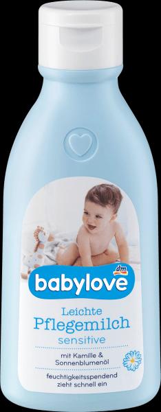 dm babylove Lait de soin léger, sensitive