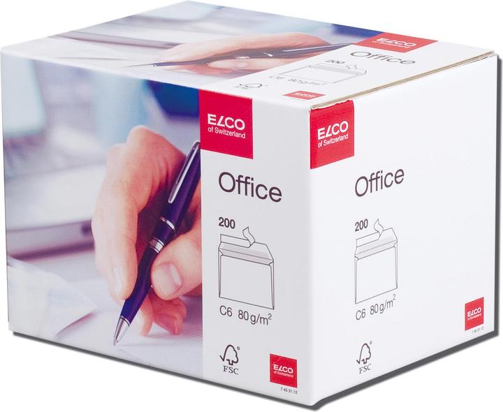 Immagine prodotto Elco Ufficio Buste, senza finestra (C6, 200 x)