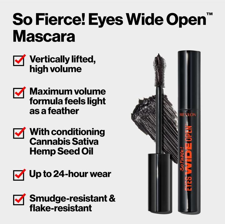 Image du produit Revlon So Fierce! Eyes Wide Open Mascara Black.Bl. (101 Blackest Black)