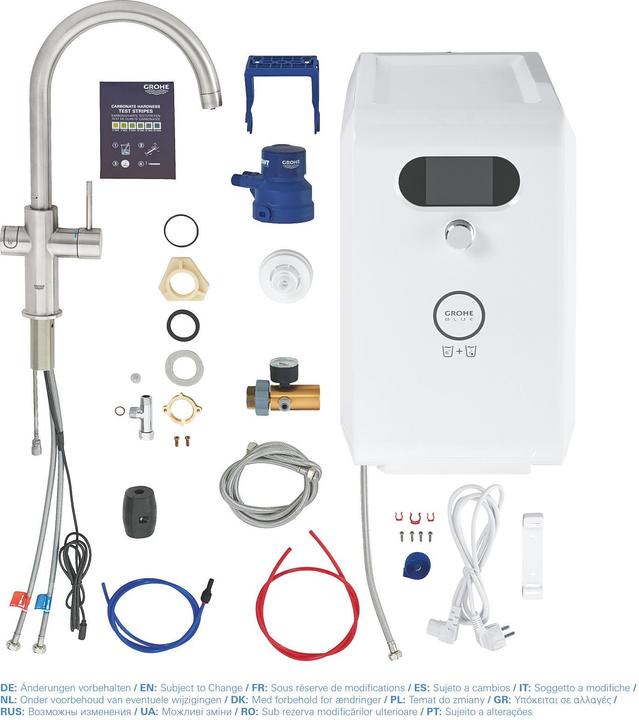 Image du produit Grohe Robinet de cuisine avec fonction filtre Blue supersteel mat 31323