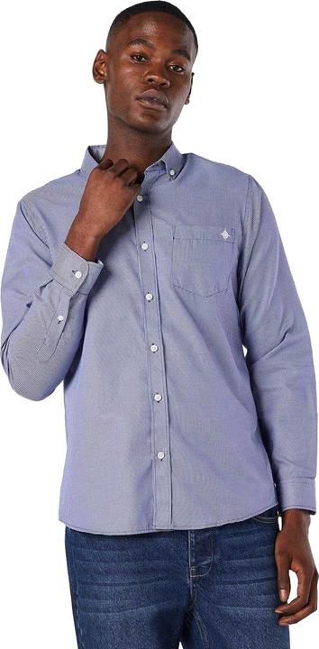 Actual product image Universal Textiles Mens Mini Grid Check Long-Sleeved Shirt (XL)