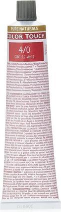 Produktbild Wella Professional - Color Touch Pure Naturals - Demi-permanent hair color without ammonia 4/0 - (0, 4)