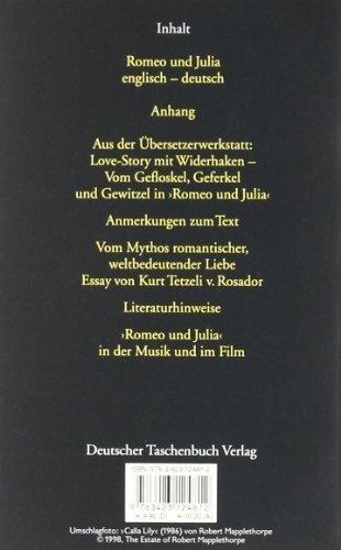 Produktbild Romeo und Julia (Deutsch, William Shakespeare, Frank Günther, 1998)
