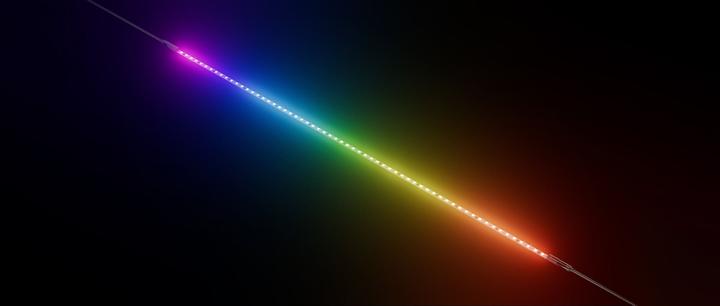 Actual product image Hyte Ls10 RGB Light Strips Blk 3pk (Green, Blue, Red)