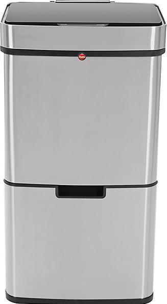 Produktbild Hailo Öko Vario XL, Design-Sensor-Mülltrenner, 25 + 25 + 4 ltr, Edelstahl Anti-Fingerprint (50 l)
