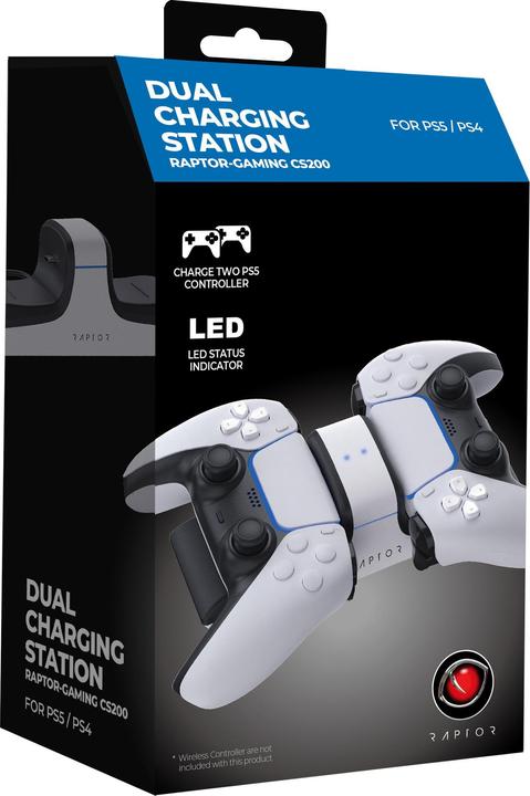Image du produit Raptor Gaming CS200 Double station de charge (PS5)
