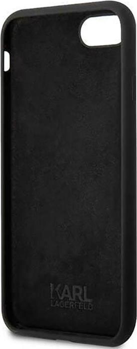 Actual product image Karl Lagerfeld KLHCI8SNIKBCK iPhone 7/8/ SE 2020/2022 hardcase black/black Silicone Ikonik (Apple iPhone SE (2nd Gen), Apple iPhone 7, Apple iPhone SE (3rd Gen))
