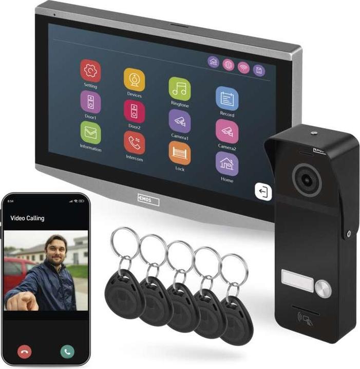 Productafbeelding Emos GoSmart IP-750A video deurintercom met WiFi (Bedraad)