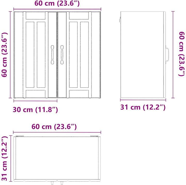 Image du produit VidaXL Madlene (60 x 31 x 60 cm)
