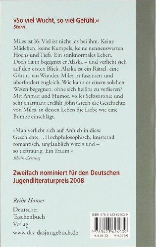 Produktbild Eine wie Alaska (Deutsch, John Green, 2009)