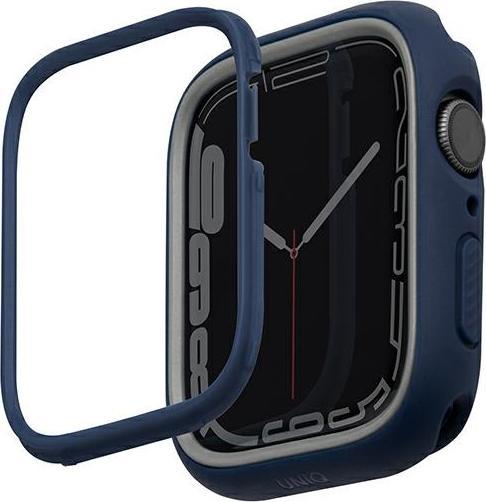 Uniq etui Moduo Apple Watch Series 4/5/6/7/8/SE 44/45mm niebieski-szary/blue-grey