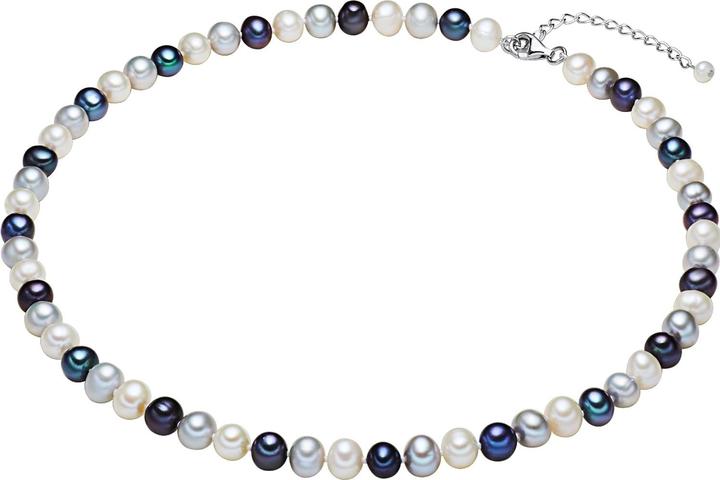 Immagine prodotto Valero Pearls Perle d'acqua dolce da donna in argento sterling multicolore - 2244 (Argento, 60 cm)