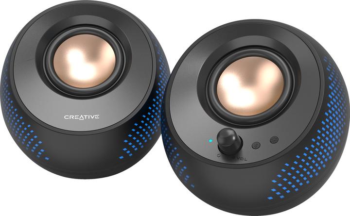 Produktbild Creative Głośniki do komputera 2.0 Pebble X czarny/black USB-C z podświetleniem RGB