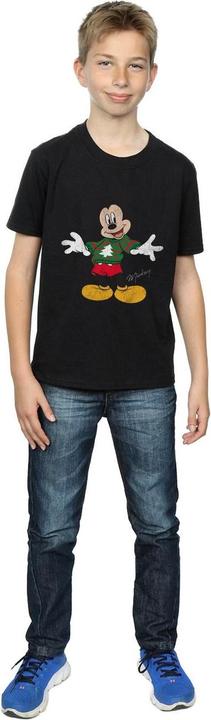 Actual product image Disney Boys Mickey Mouse Christmas Jumper T-Shirt (140, 146)