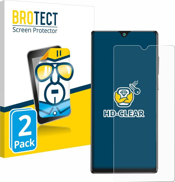 Actual product image BROTECT Screen Protector Clear (2 Piece, Huawei P40)