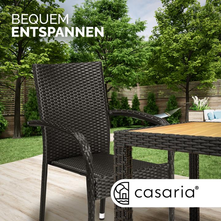 Image du produit Casaria Polyrattan Gartenstühle