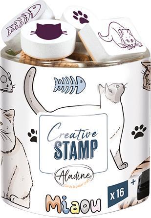 Image du produit Aladine Set de tampons "chats