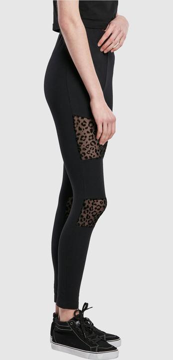 Actual product image Urban Classics Ladies Flock Lace Inset Leggings (XL)