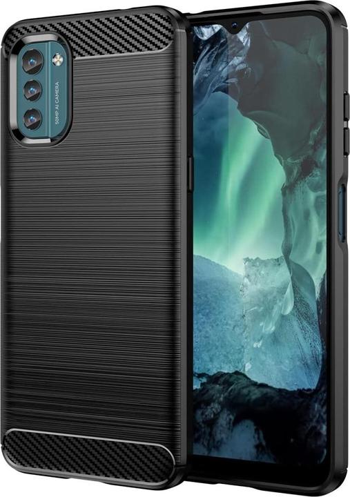 Actual product image Screenguard Nokia G21 Cover Carbon Brushed Soft TPU (Nokia G21)