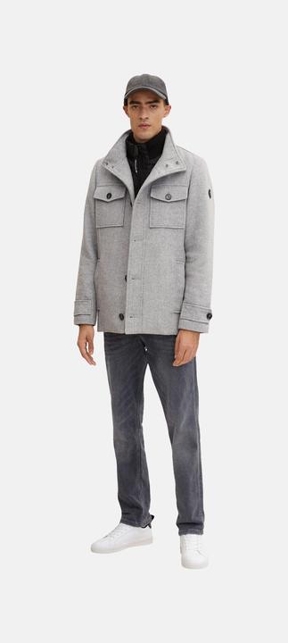Produktbild Tom Tailor Jacke Winterjacke mit eingesetztem Stehkragen, Knopfleiste und seitlichen Eingrifftaschen (3XL)