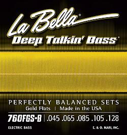 Produktbild La Bella Bass 760FGS-B Gold Flat 045/128 (Bass)