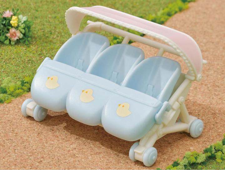 Actual product image Sylvanian Families Triplets Stroller